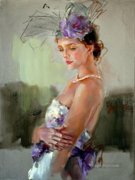 Beautiful Girl Dancer AR 02 Impressionist Oil Paintings